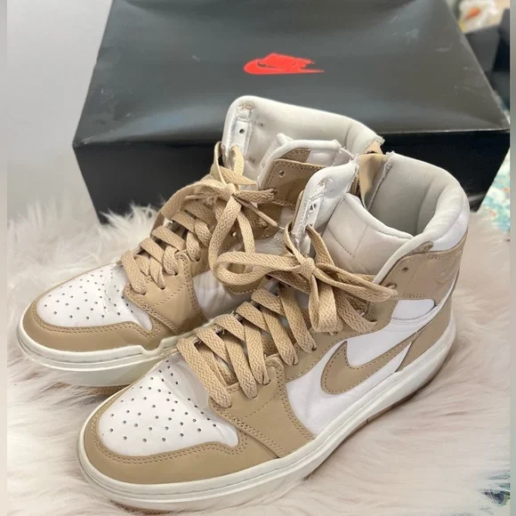 Air Jordan 1 elevate high white dessert tan color - Picture 1 of 11